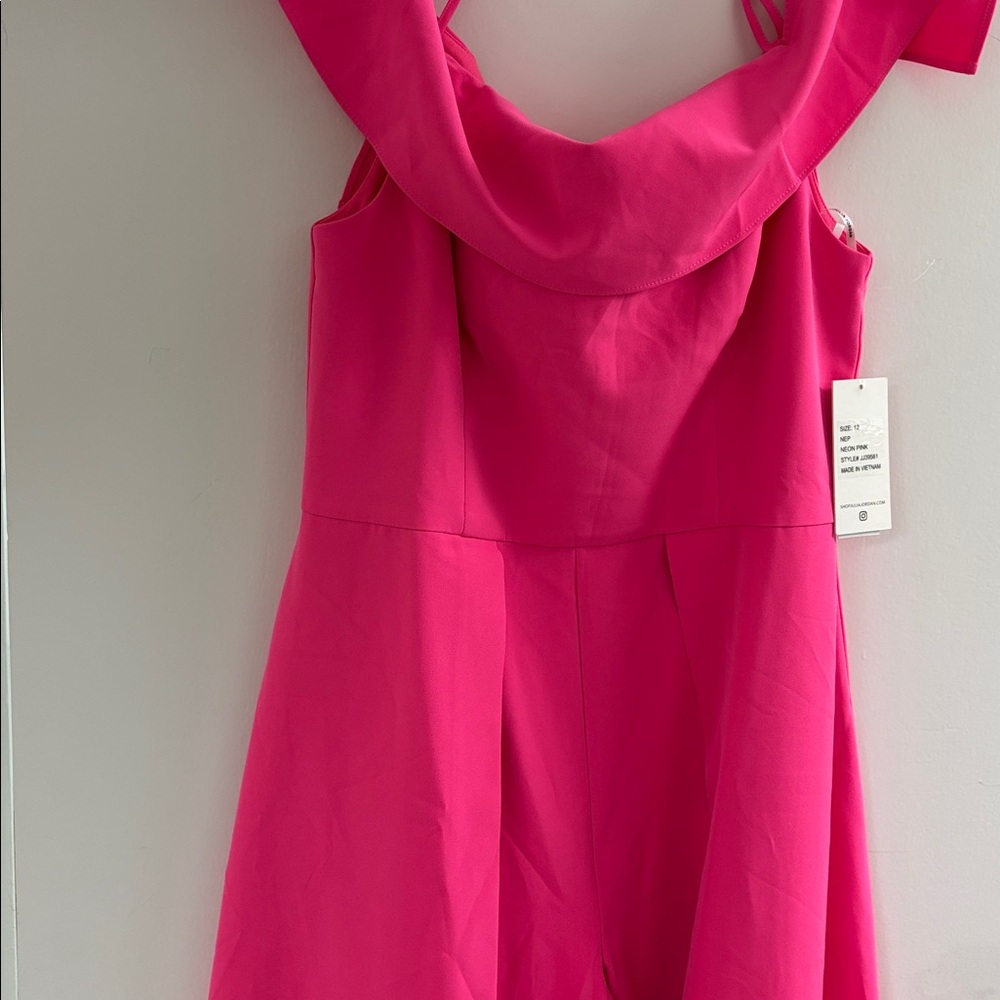 Julia Jordan Bright Pink Dress/Jumpsuit(2in1)